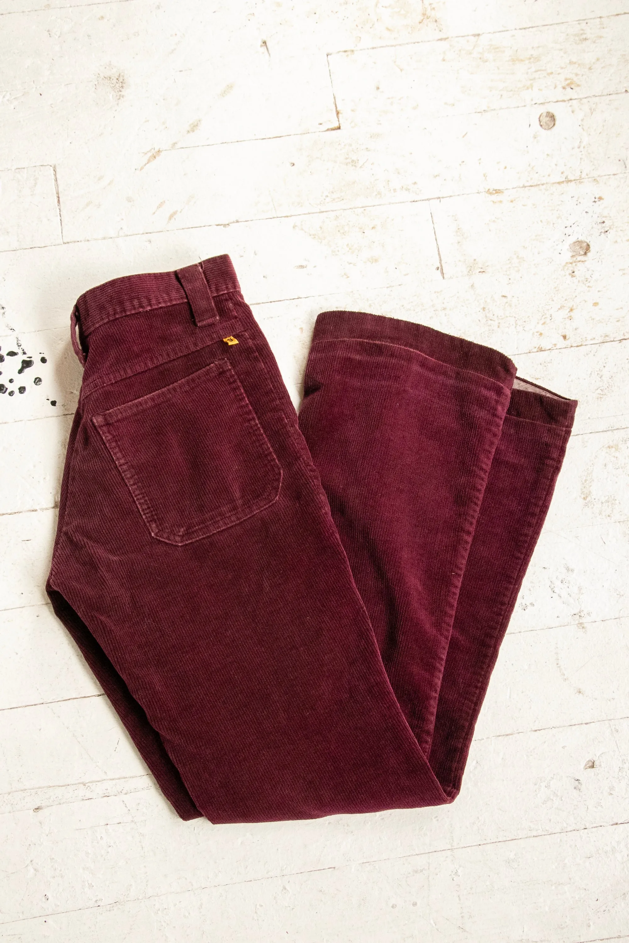 1970s Bell Bottom Cords Corduroy Pants 27" x 30"