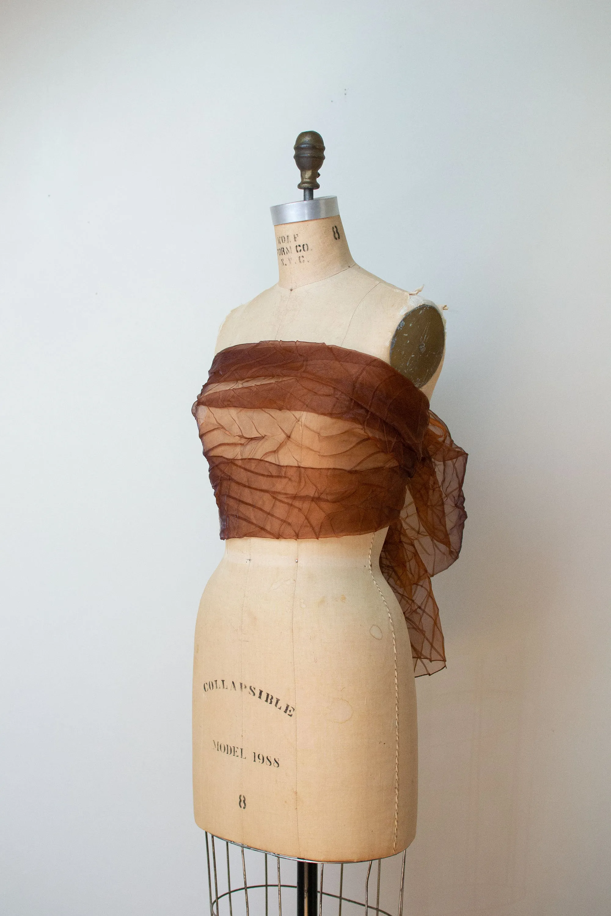 1990s Textural Iridescent Scarf