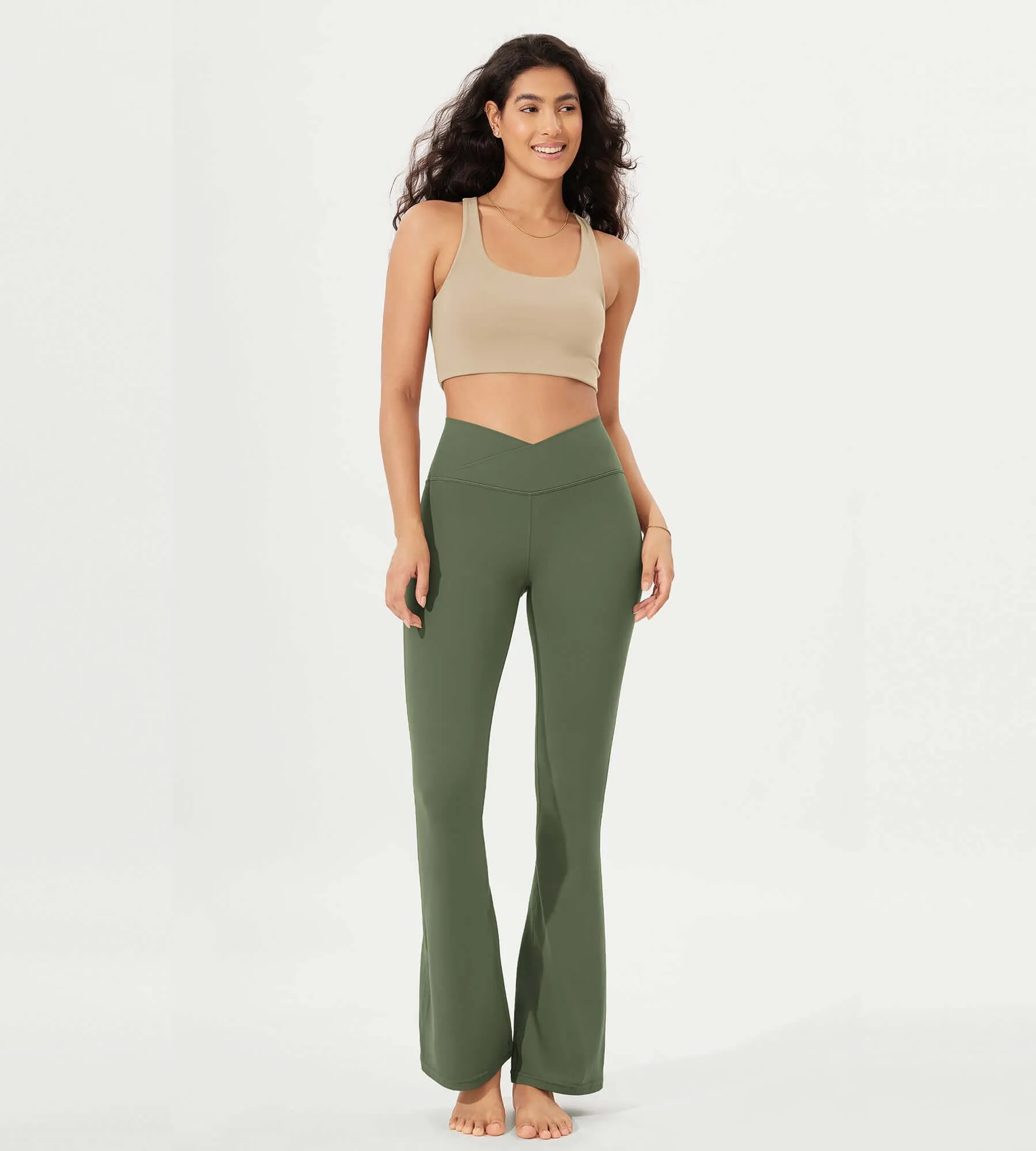 32" Cloud Feeling  High Waist Bootcut Lounge Yoga  Pants with Back