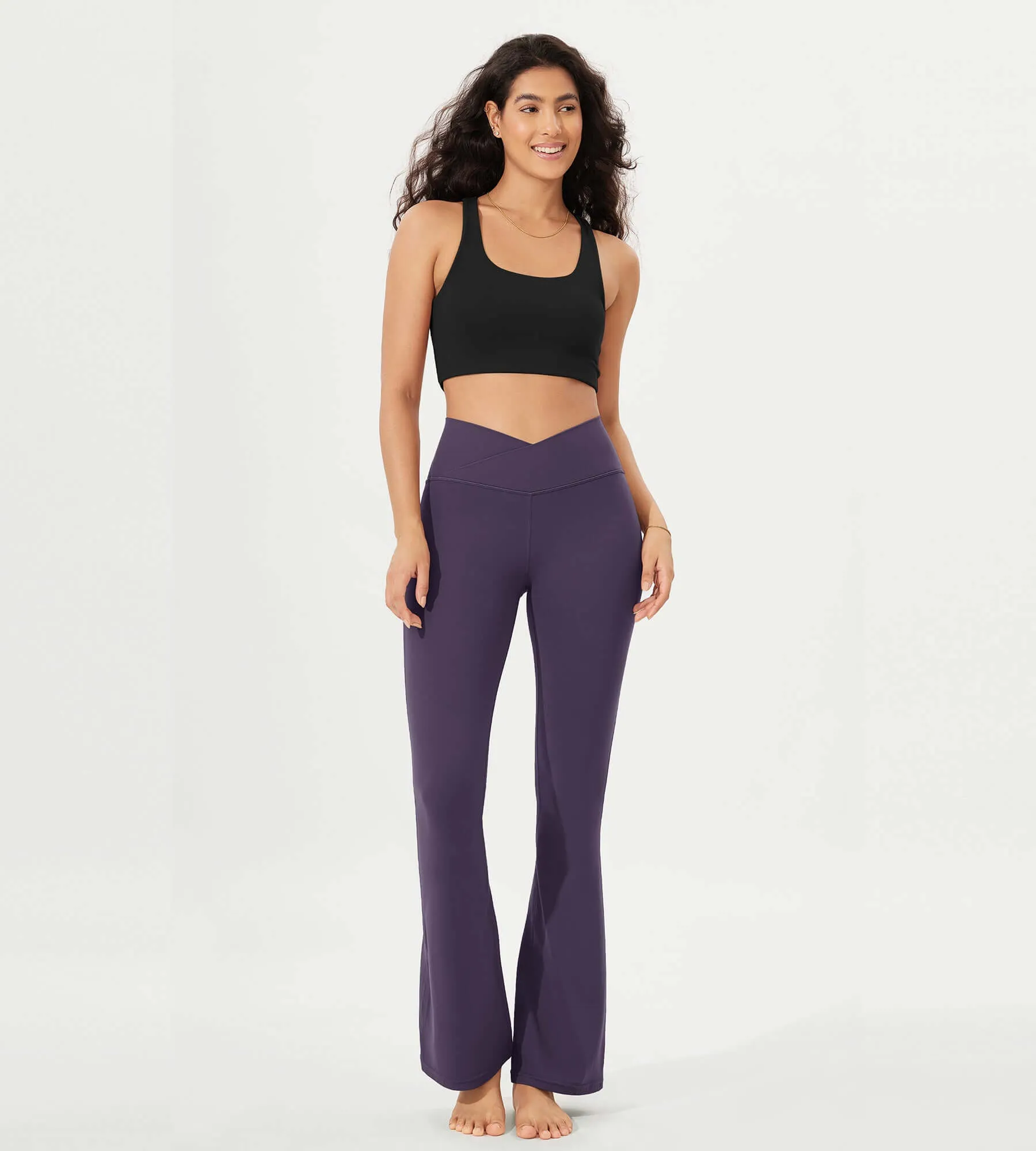32" Cloud Feeling  High Waist Bootcut Lounge Yoga  Pants with Back