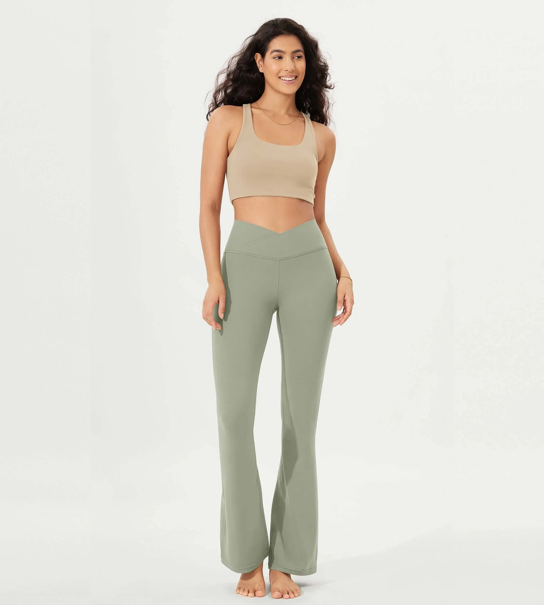 32" Cloud Feeling  High Waist Bootcut Lounge Yoga  Pants with Back