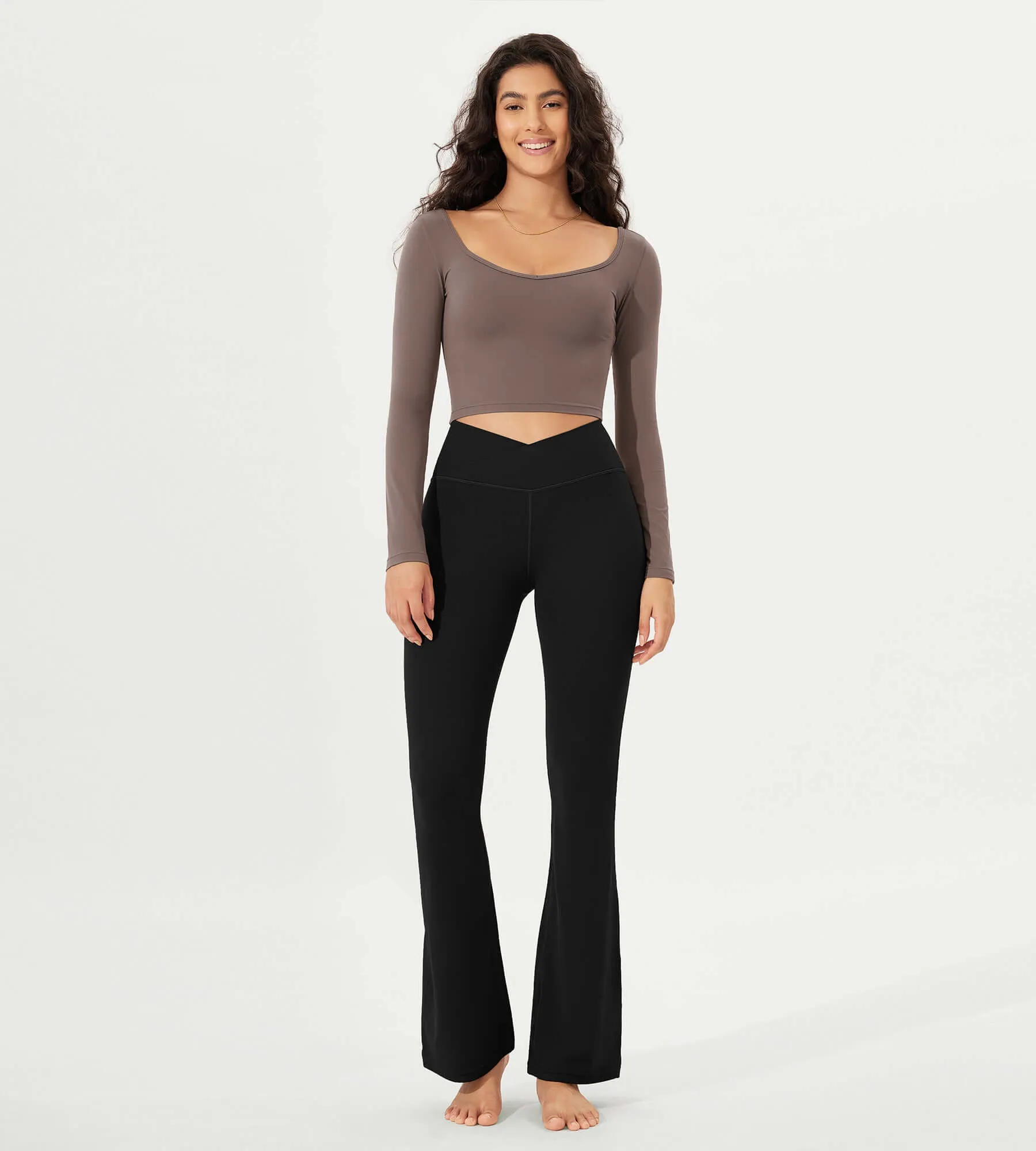 32" Cloud Feeling  High Waist Bootcut Lounge Yoga  Pants with Back
