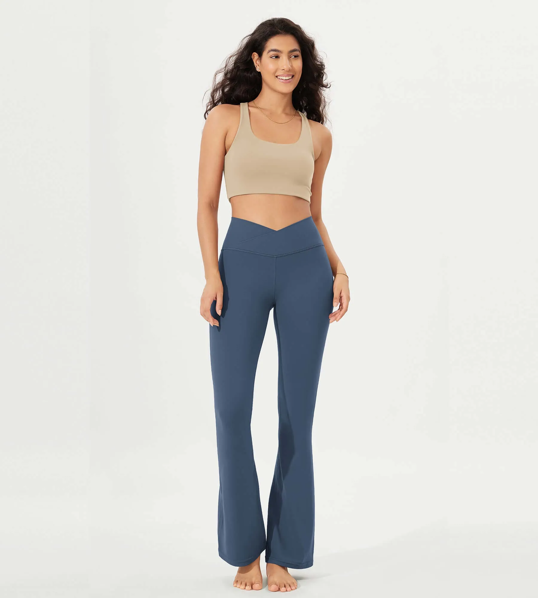 32" Cloud Feeling  High Waist Bootcut Lounge Yoga  Pants with Back