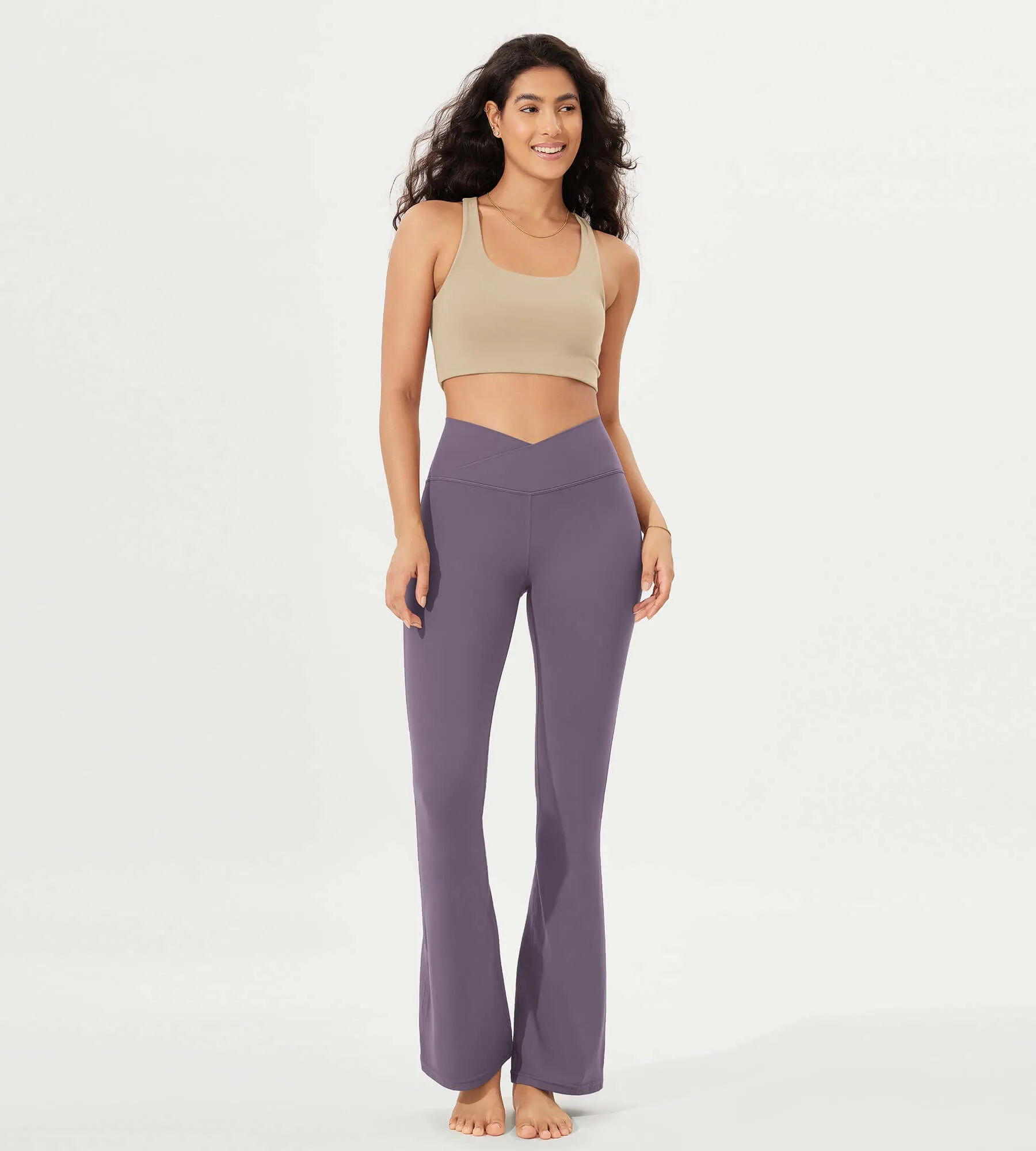 32" Cloud Feeling  High Waist Bootcut Lounge Yoga  Pants with Back