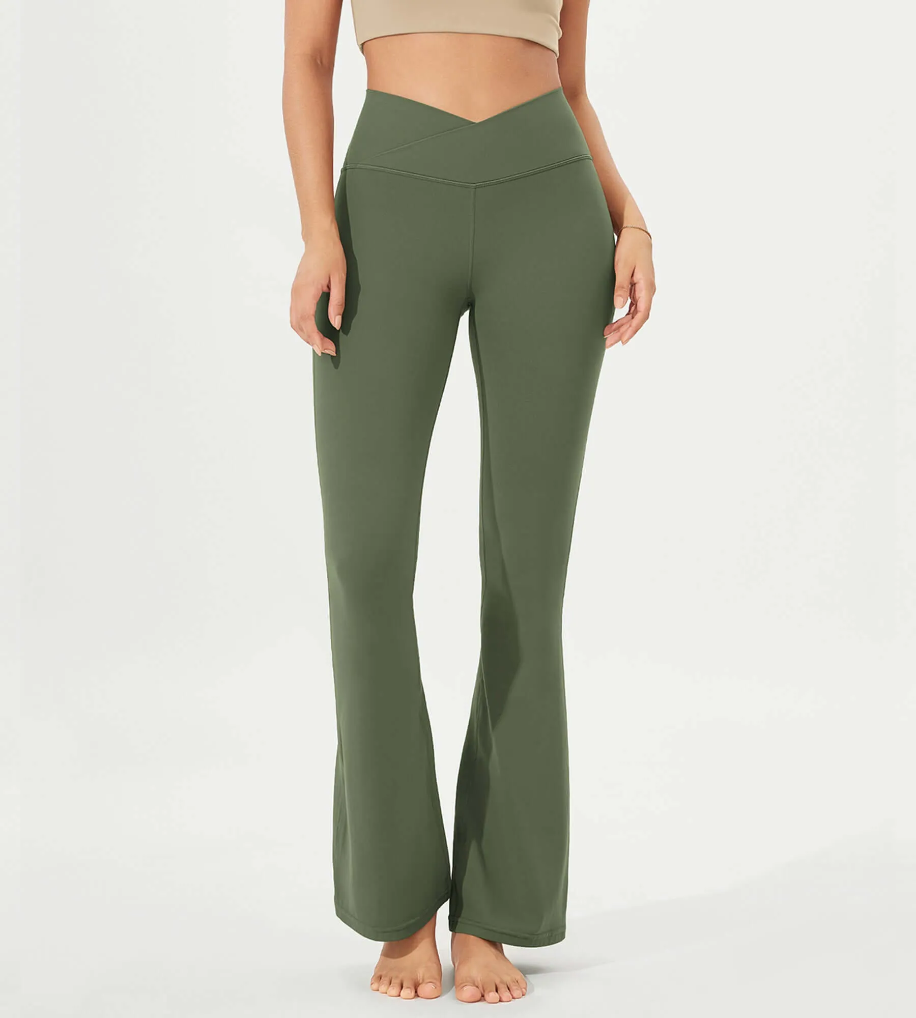 32" Cloud Feeling  High Waist Bootcut Lounge Yoga  Pants with Back