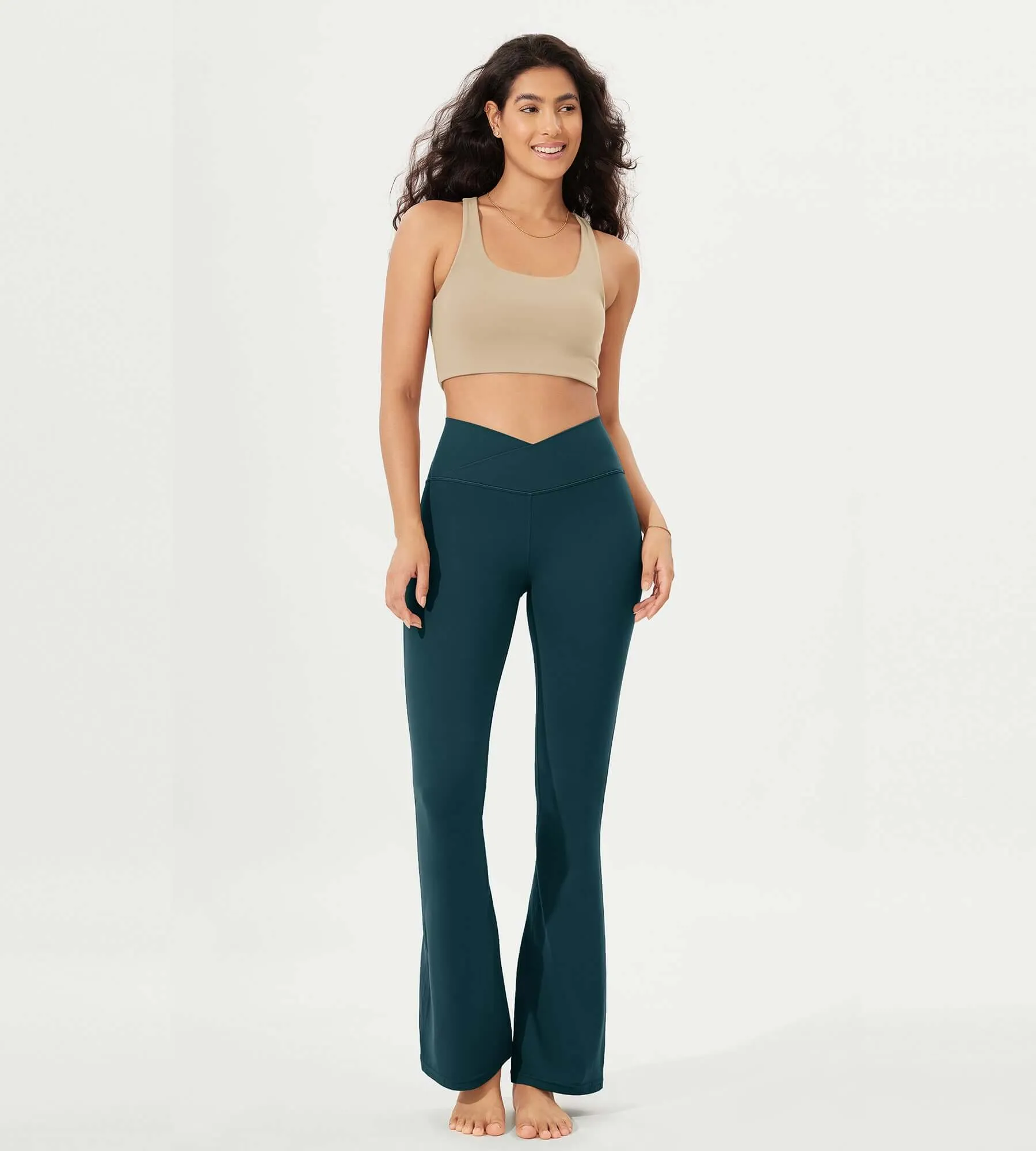 32" Cloud Feeling  High Waist Bootcut Lounge Yoga  Pants with Back