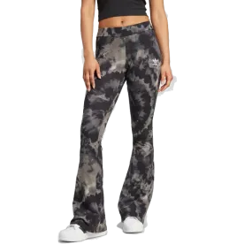 Adidas Women's Tie-Dyed Flared Pants Apparel - Core Black / Multicolor