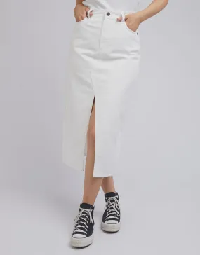 All About Eve Jessie Midi Skirt - Vintage White