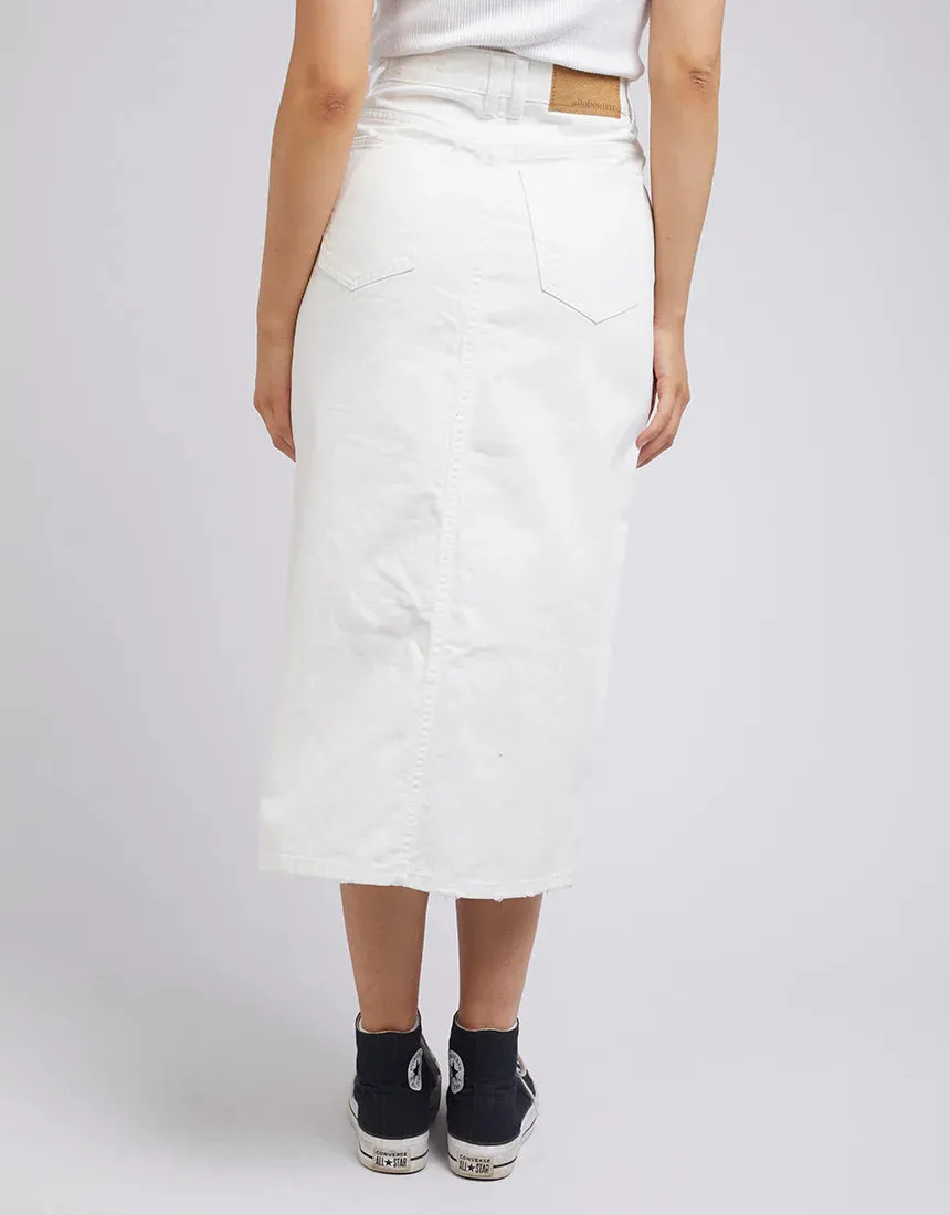 All About Eve Jessie Midi Skirt - Vintage White