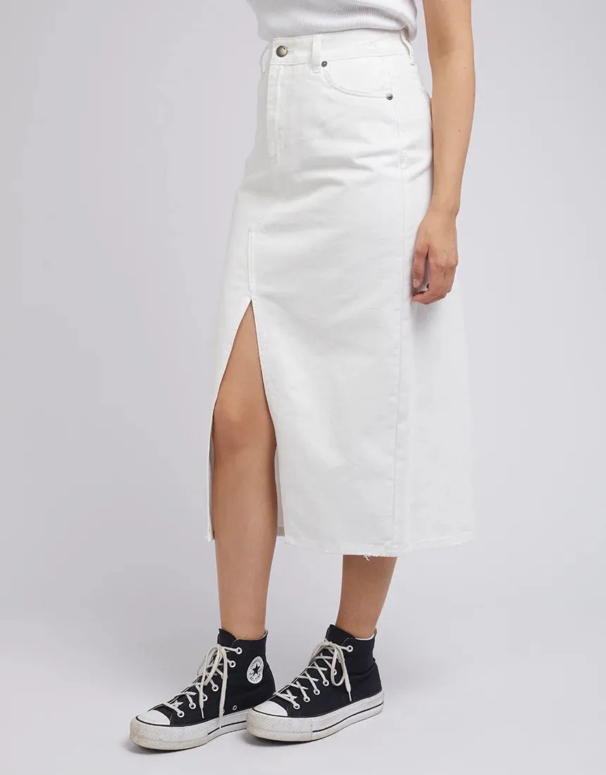 All About Eve Jessie Midi Skirt - Vintage White