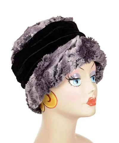 Ana Cloche Hat Style - Luxury Faux Fur in Muddy Waters