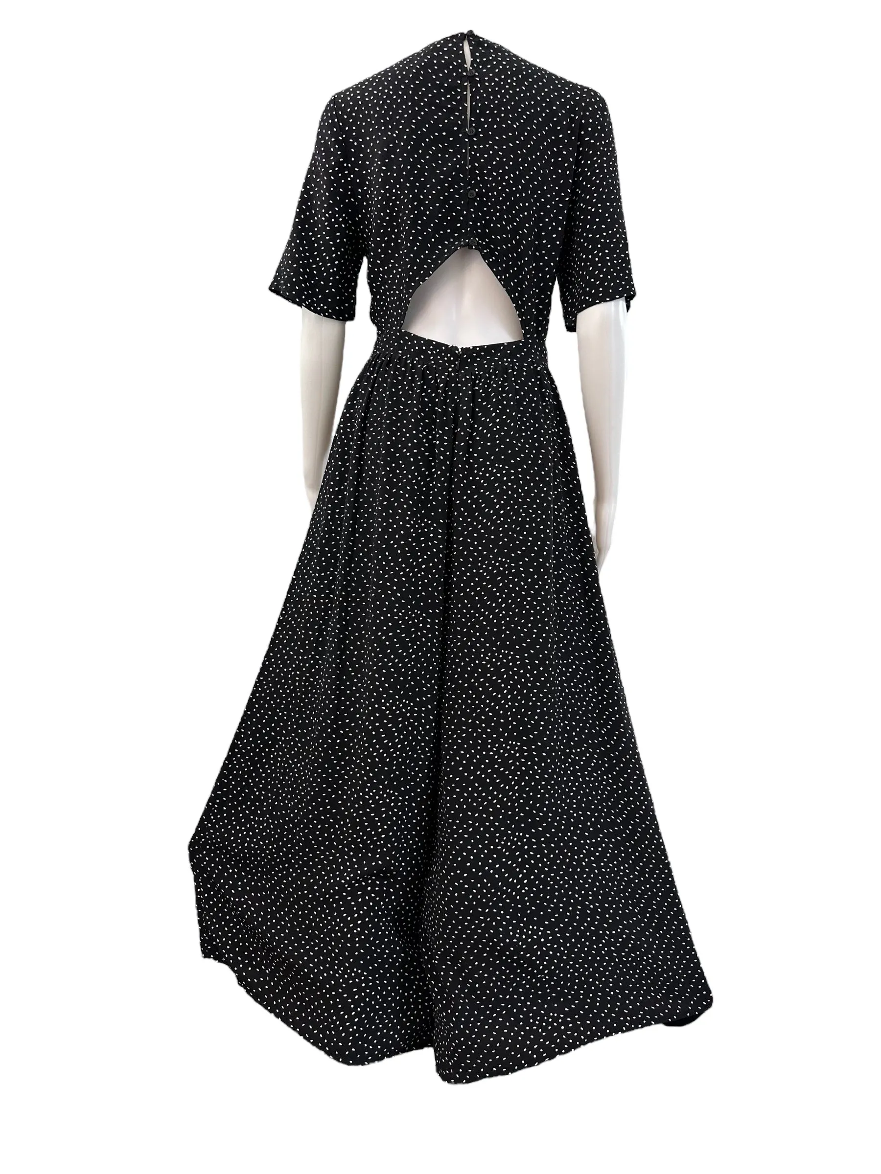 Asos Design Jumpsuit - Black Dots Print