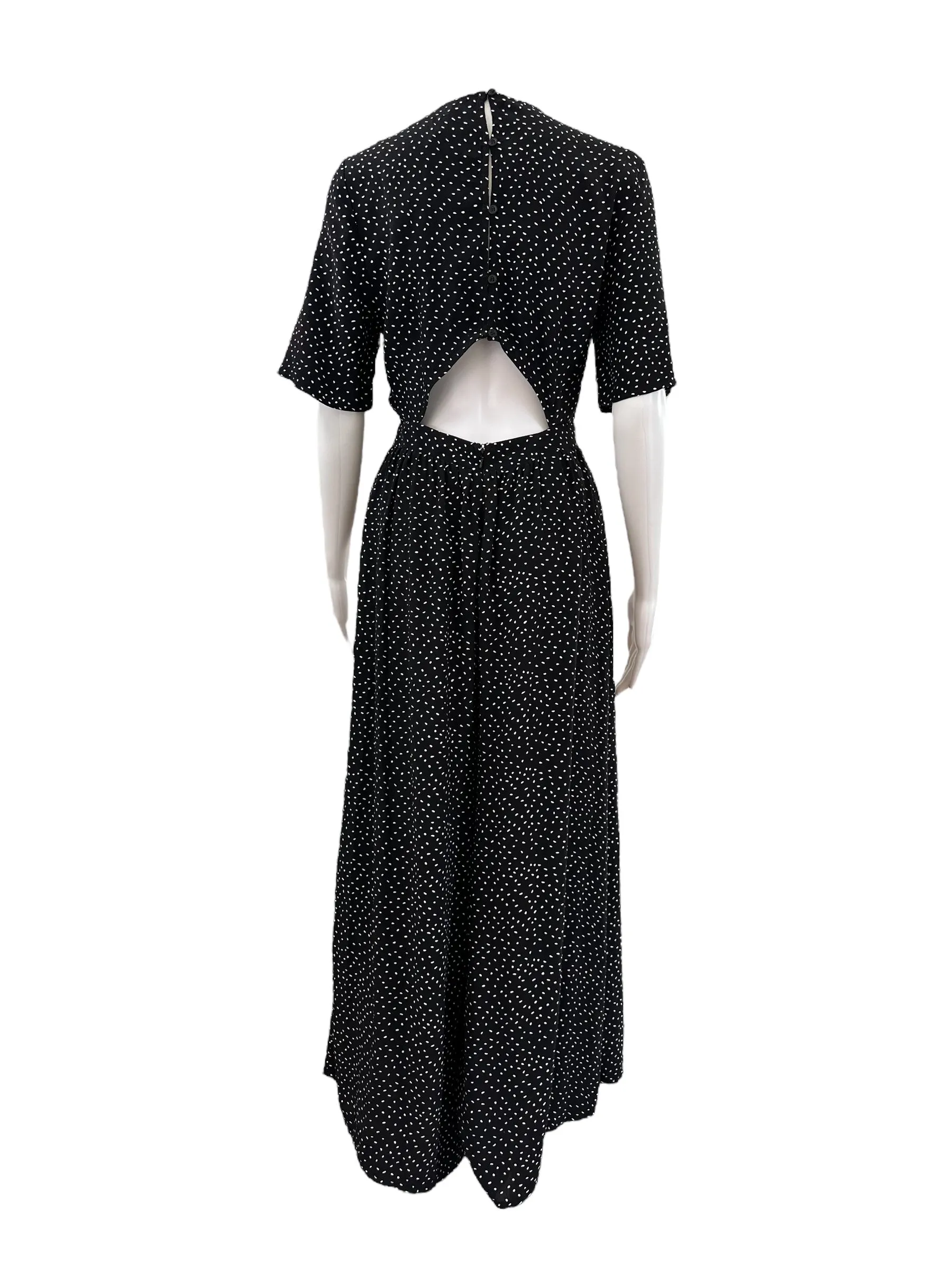 Asos Design Jumpsuit - Black Dots Print