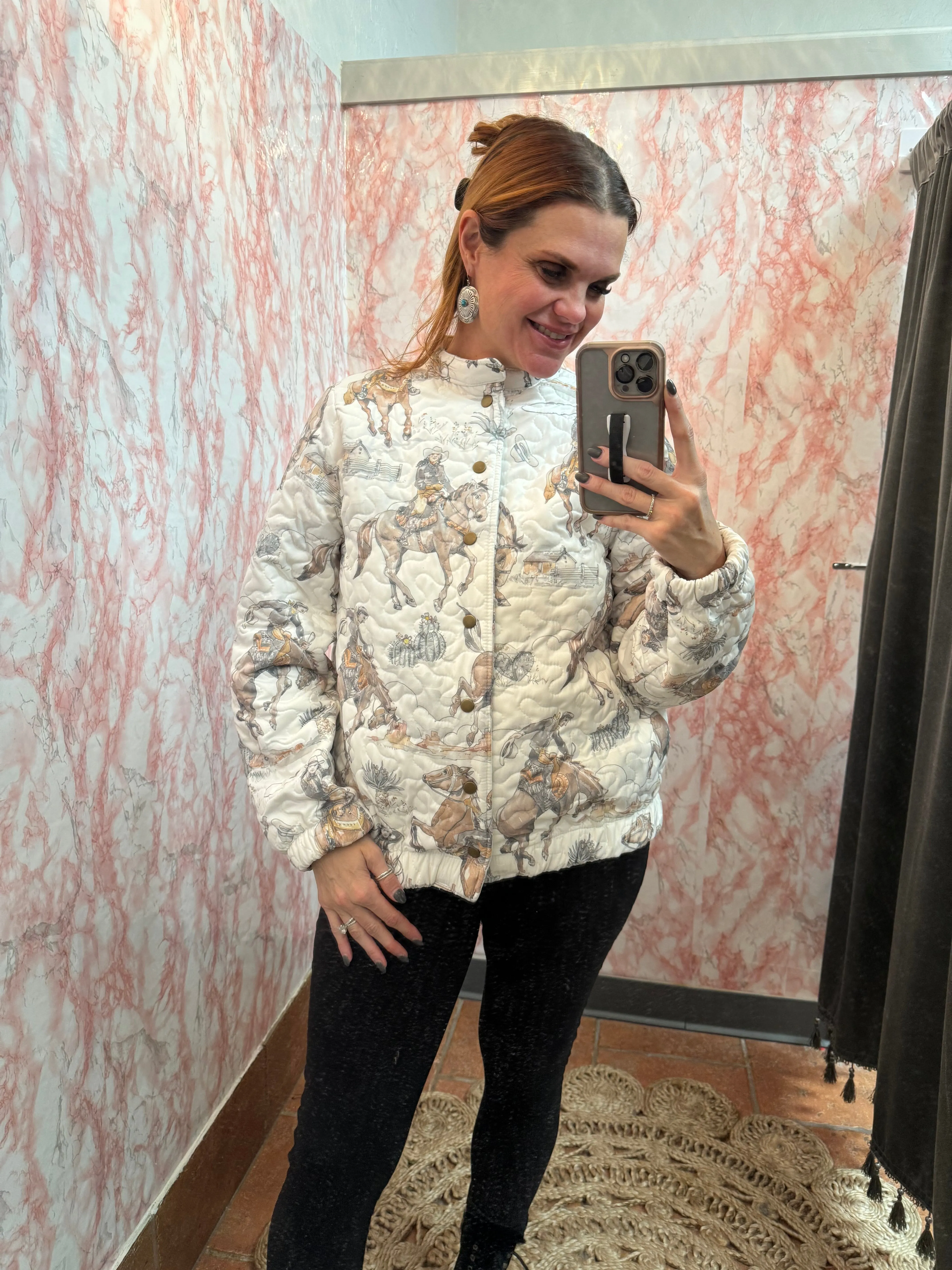 Birdie Quilted Bomber Jacket