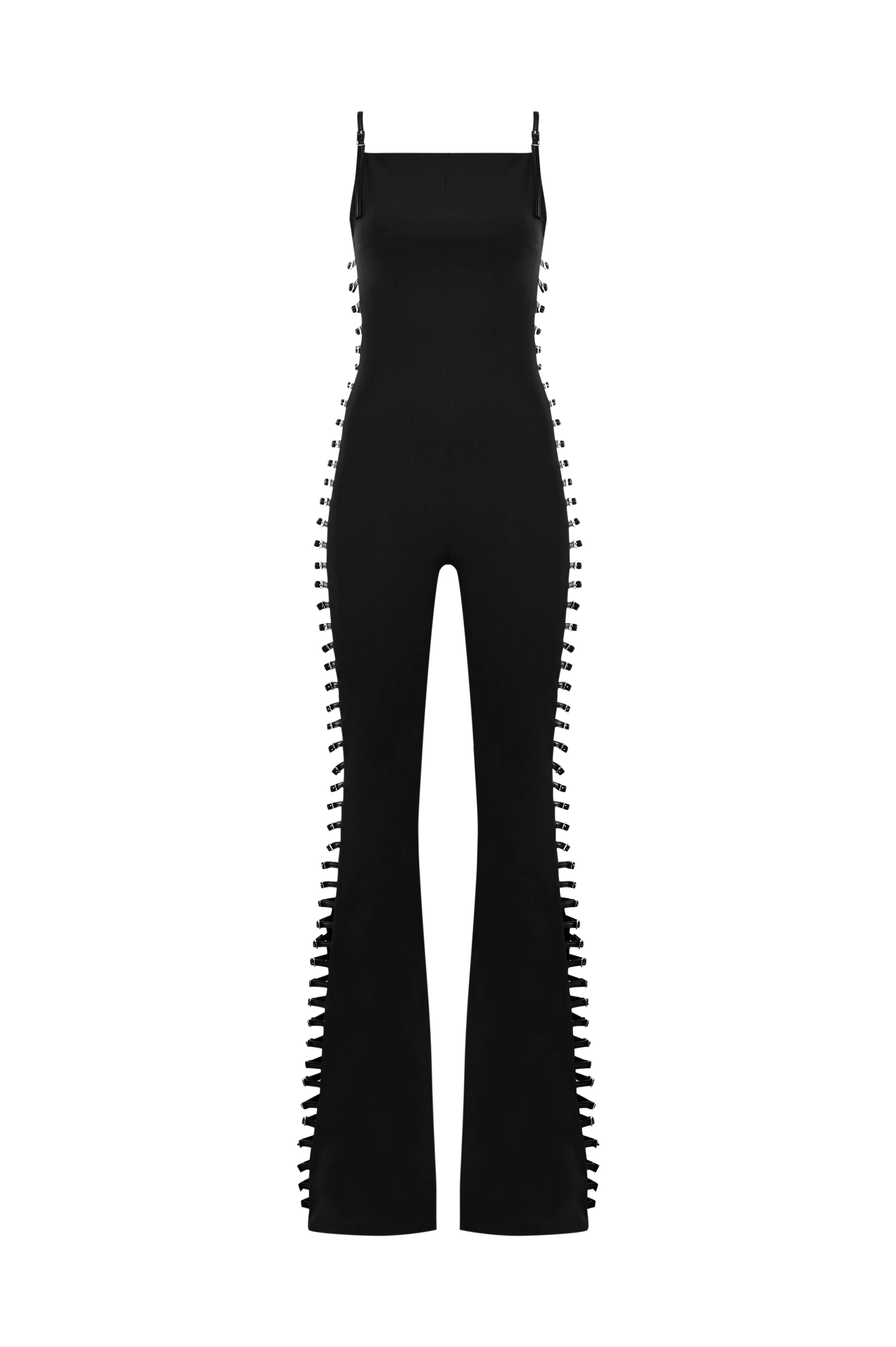 Black Side Detailed Provocatrix Jumpsuit