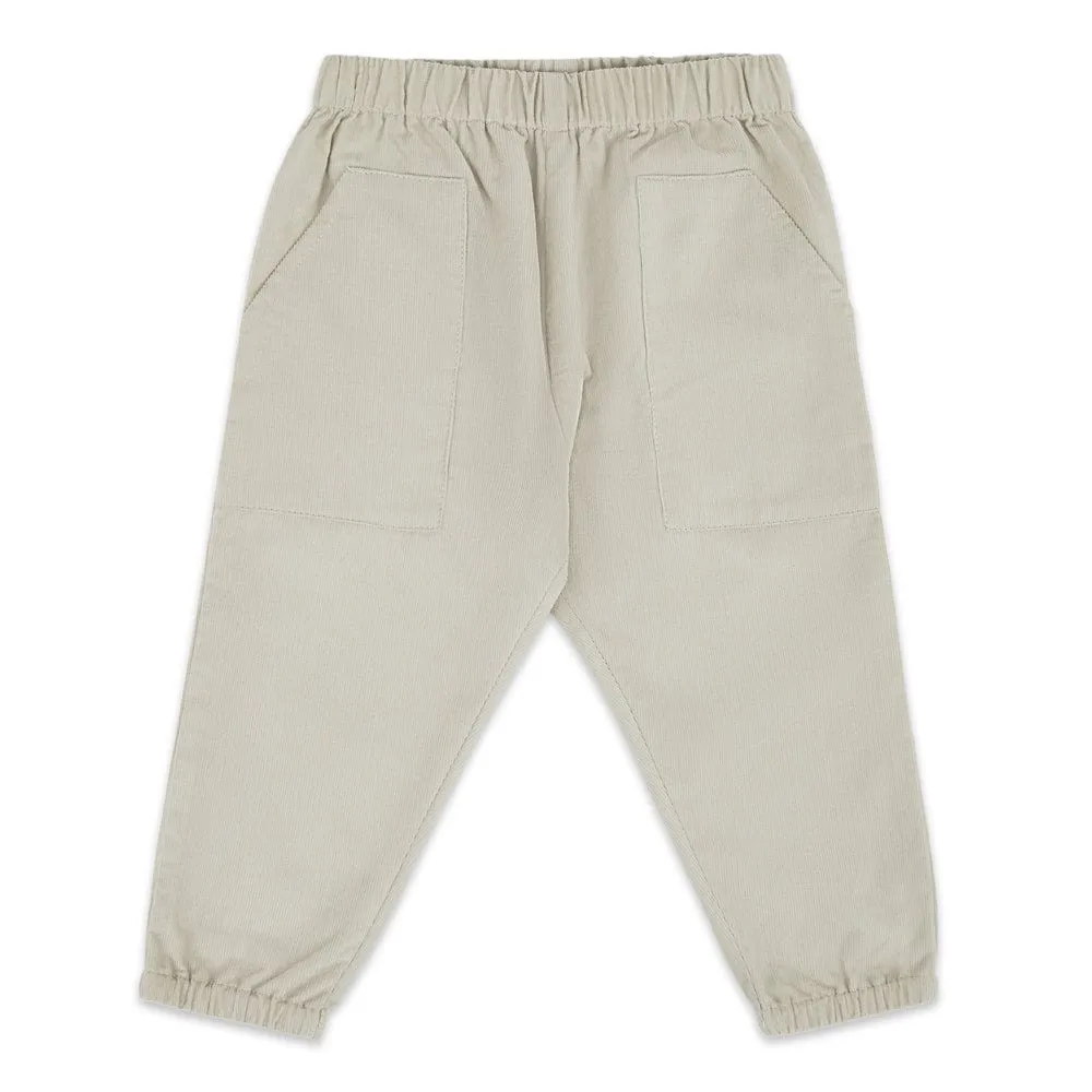 Boy Tshirt with Bottom, Blue-beige 6-24 Months