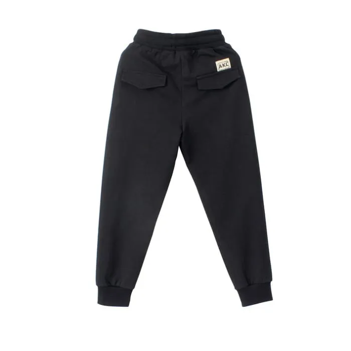 Boys Solid Color Jogger Pants
