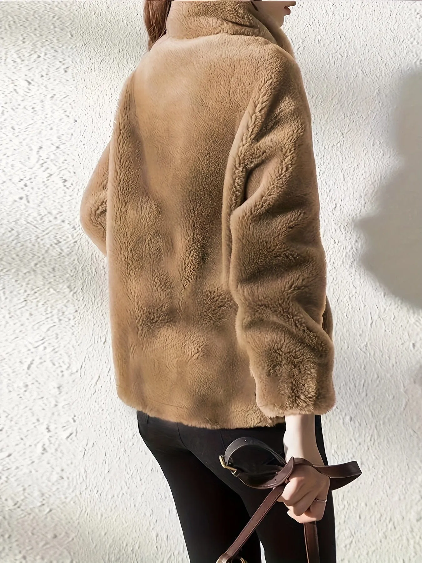 Brown Teddy Fleece Jacket