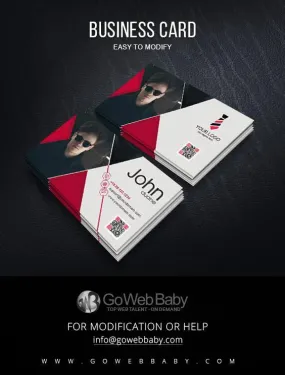 Business Card For Men's Fashion For Website Marketing