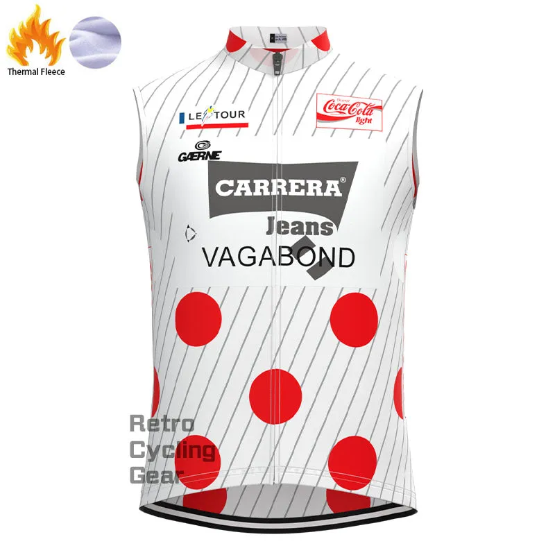 Carrera Red Dot Fleece Retro Long Cycling Kits