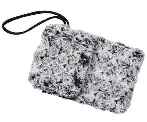 Cell Phone Purse - Rosebud Faux Fur
