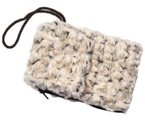 Cell Phone Purse - Rosebud Faux Fur