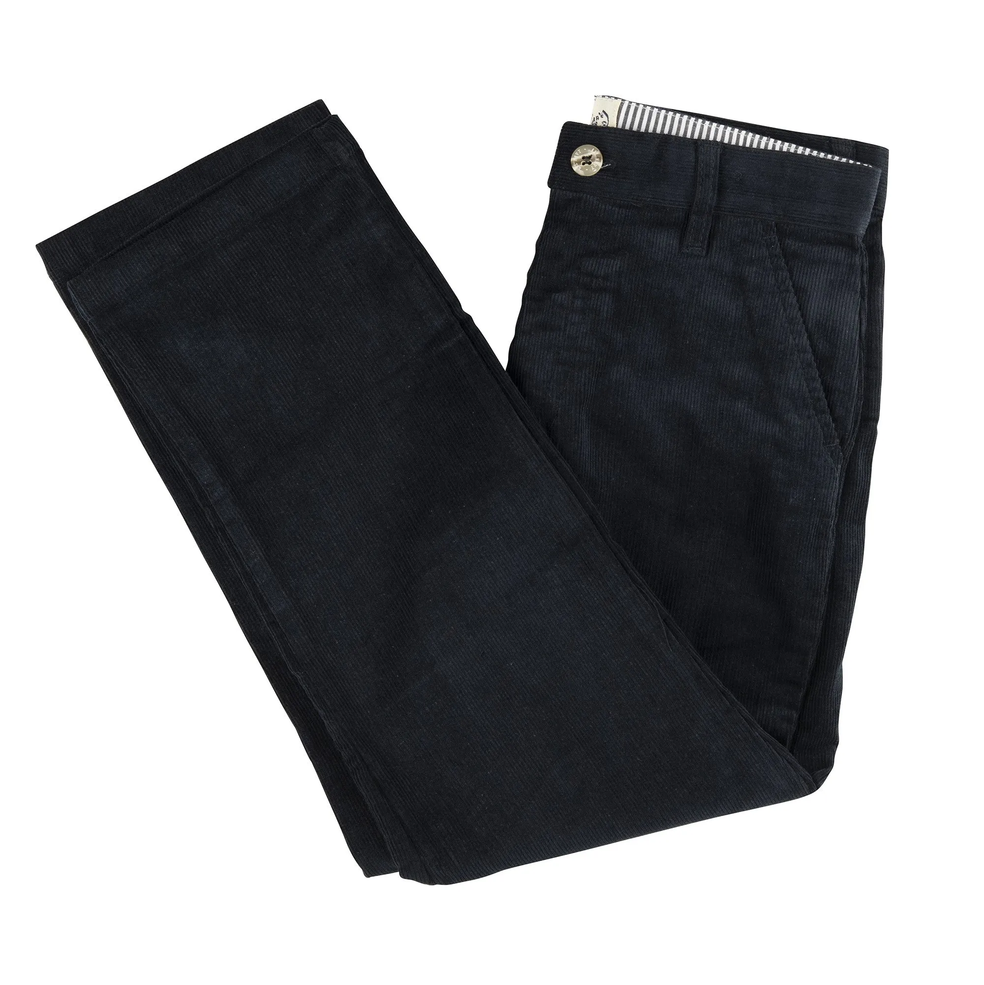 Charcoal Gray Slim Fit Corduroy Pants