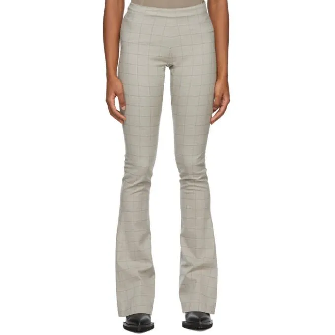 Charlotte Knowles Grey Check Stream Trousers