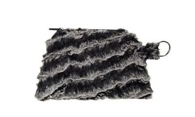 Coin Purse & Cosmetic Bag - Desert Sand Faux Fur (Limited Availability)