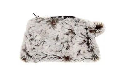 Coin Purse & Cosmetic Bag - Luxury Faux Fur in Sienna Stratus