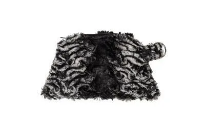 Coin Purse & Cosmetic Bag - Luxury Faux Fur in Smoky Essence -  Sold Out!