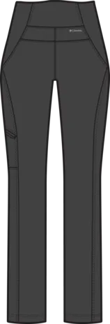 Columbia Women's Back Beauty Highrise Warm Winter Softshell Pants-Black
