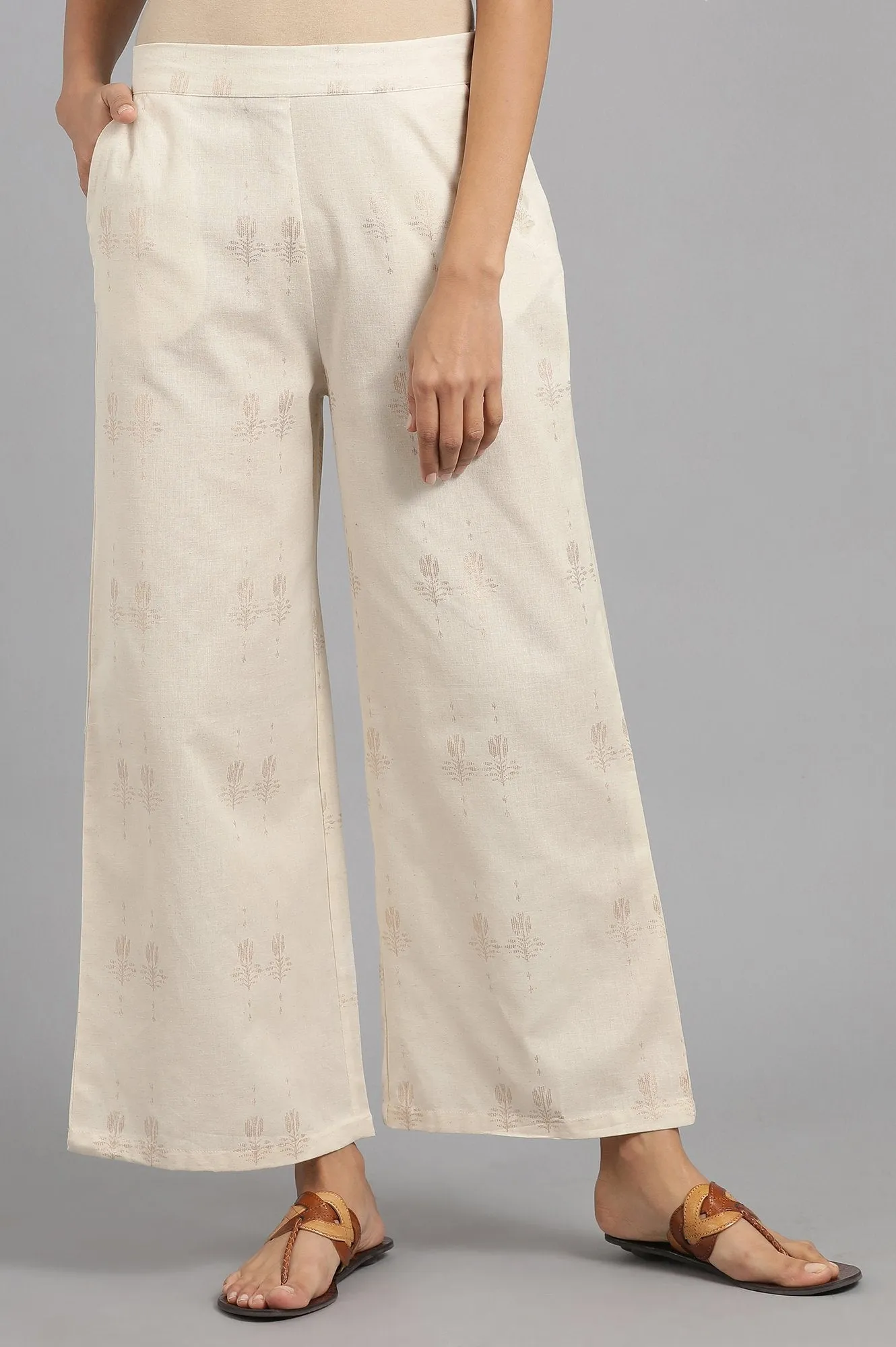 Copper Flared Pants