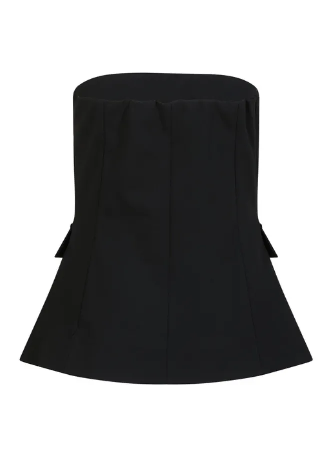Coster strapless black vest