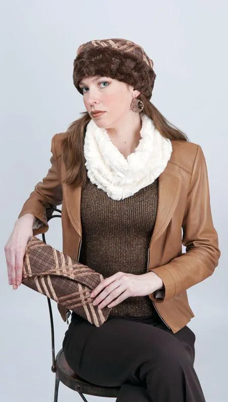 Envelope Clutch - Copper Plaid Upholstery (One Left!)