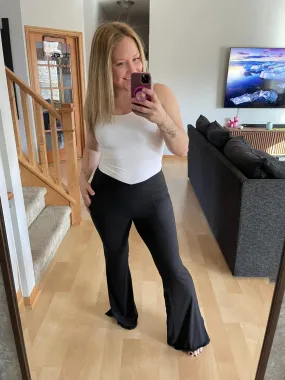 Flare Fusion Yoga Pants in Black