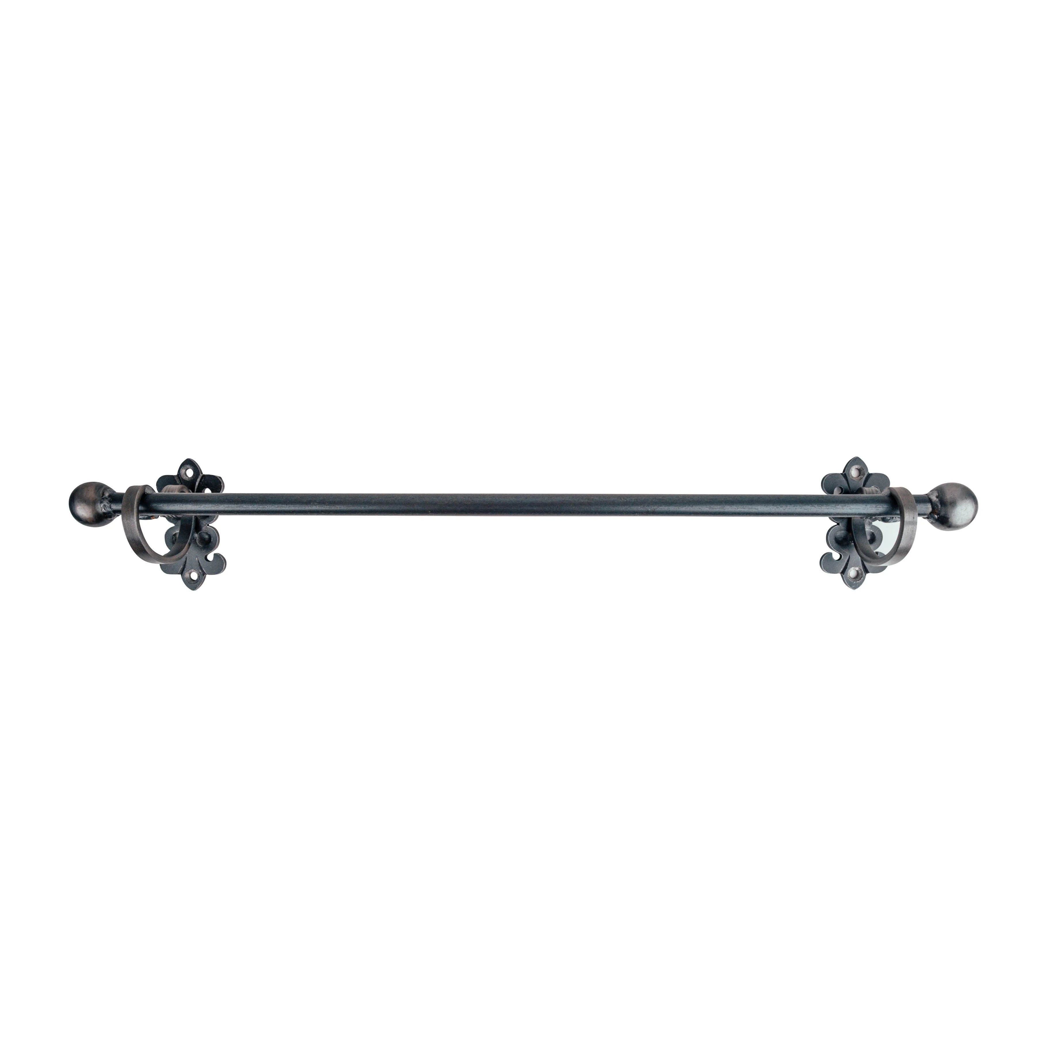 Fleur-de-lis Custom Bathroom Hardware Set - Handmade Heavy Duty Solid Steel - Multiple Finishes Available