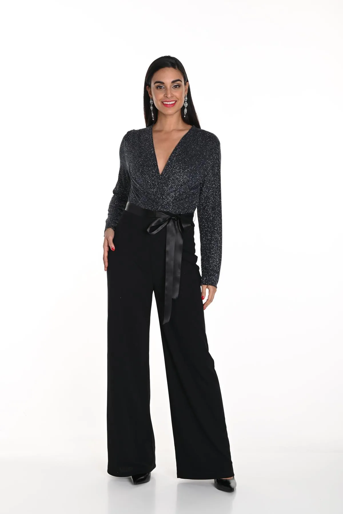 Frank Lyman 249269 jumpsuit silver/black