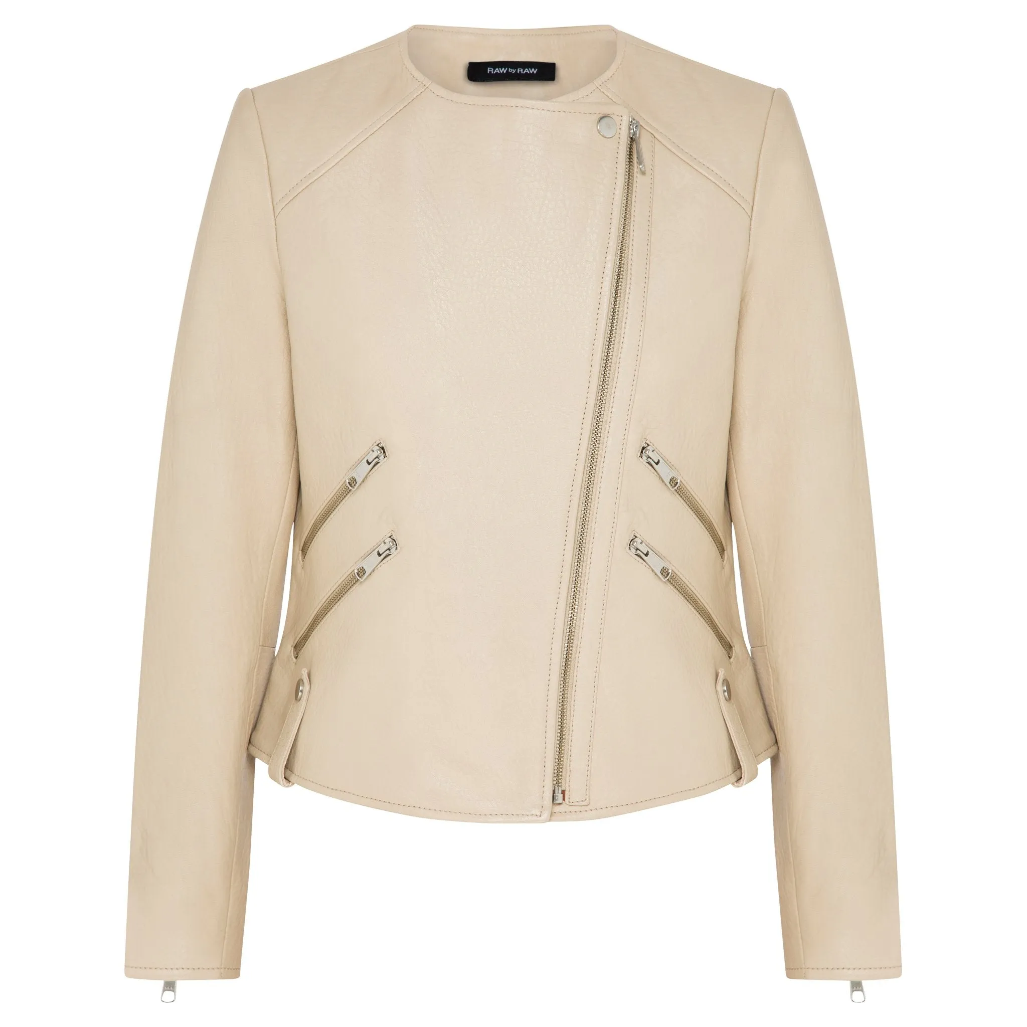Fulton Leather Jacket - Almond