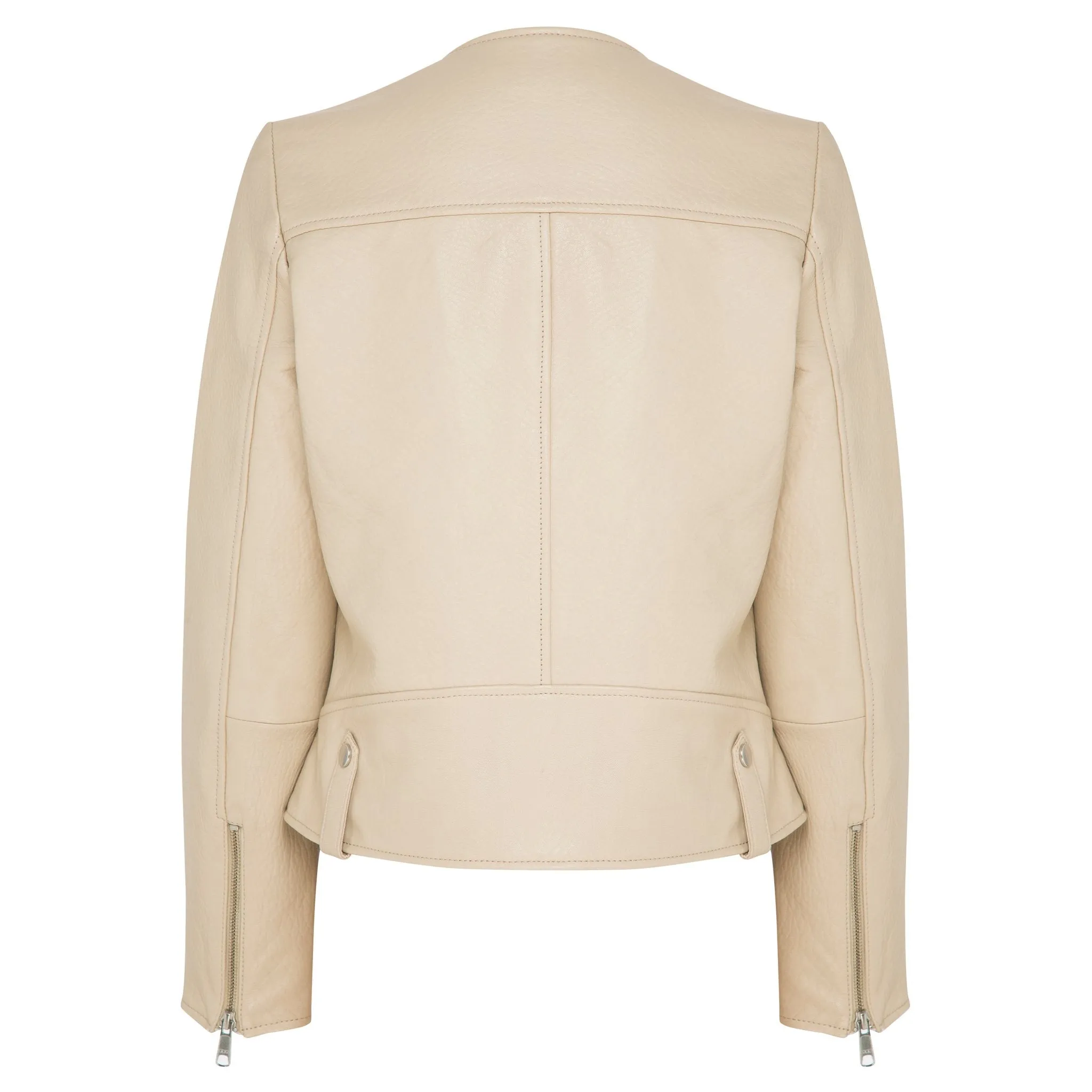 Fulton Leather Jacket - Almond