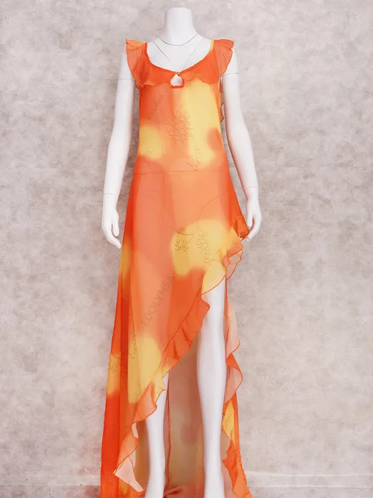 Jojo High Slit Maxi Dress