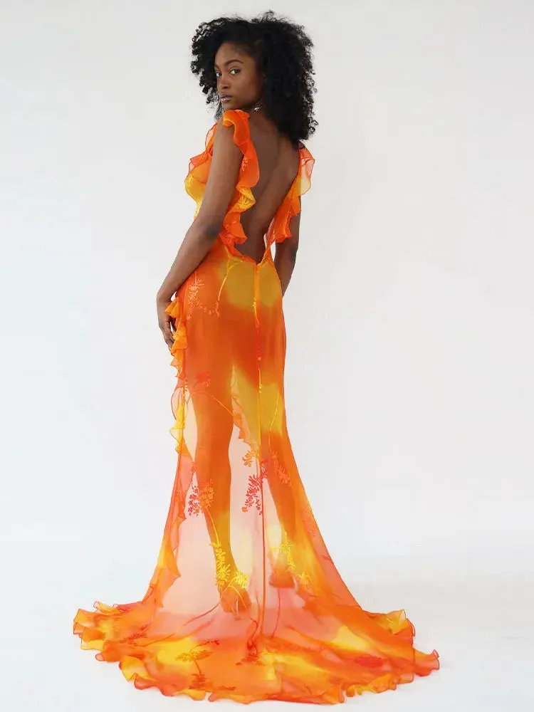Jojo High Slit Maxi Dress