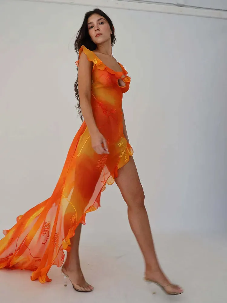 Jojo High Slit Maxi Dress
