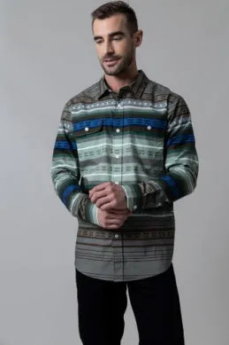 Kimes Ranch Men's Pueblo Stripe Jacket - Sage