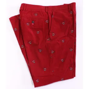 Lilly Pulitzer Emb X'd Martini Glasses Trousers Sz: 34"W (SOLD)