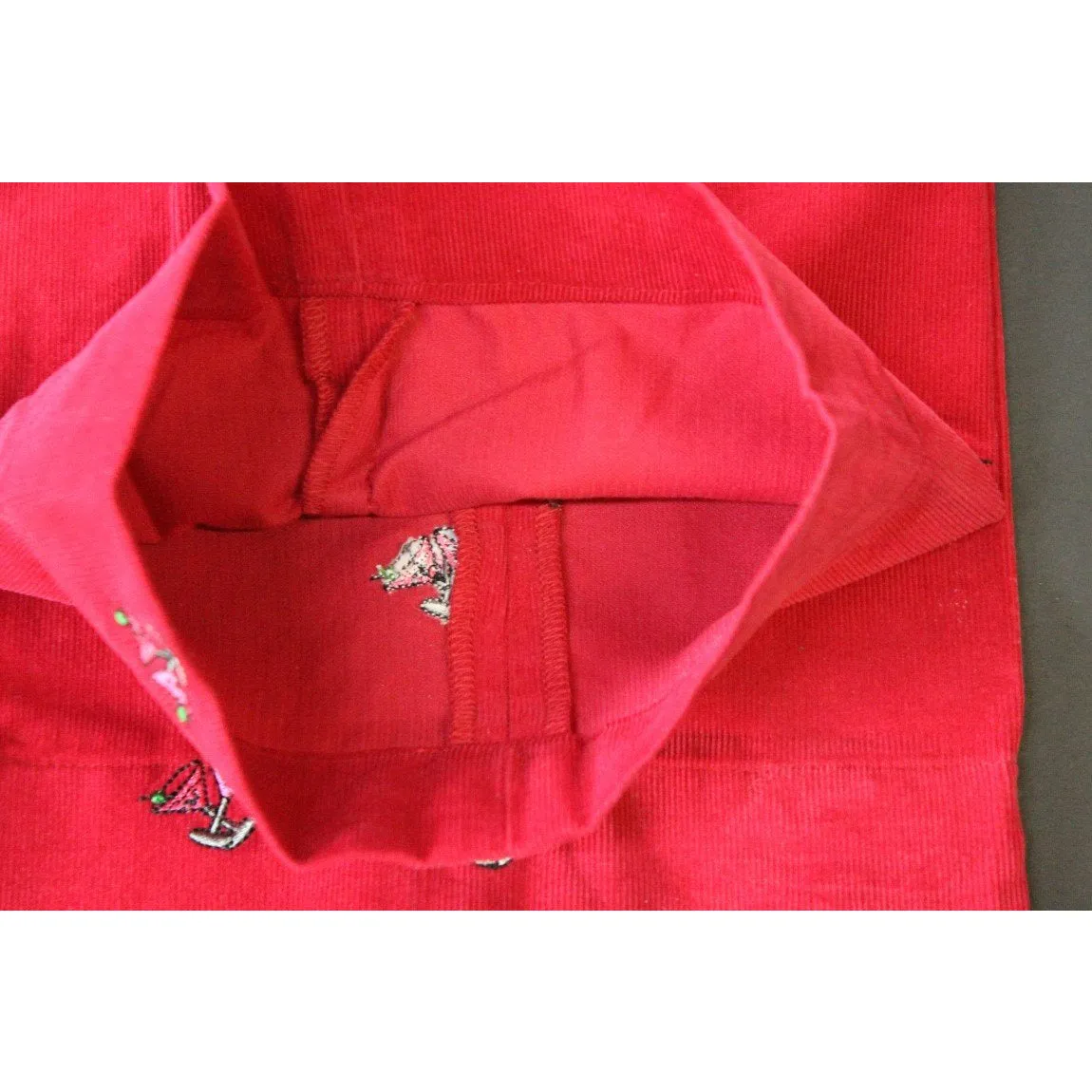 Lilly Pulitzer Emb X'd Martini Glasses Trousers Sz: 34"W (SOLD)