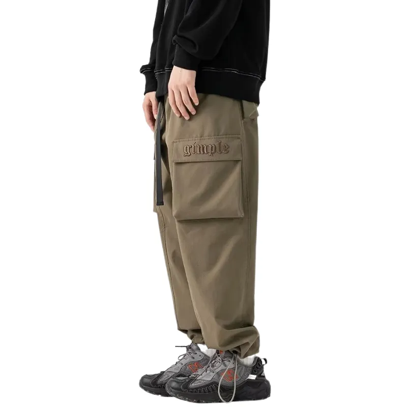 Loose Solid Color Cargo Pants