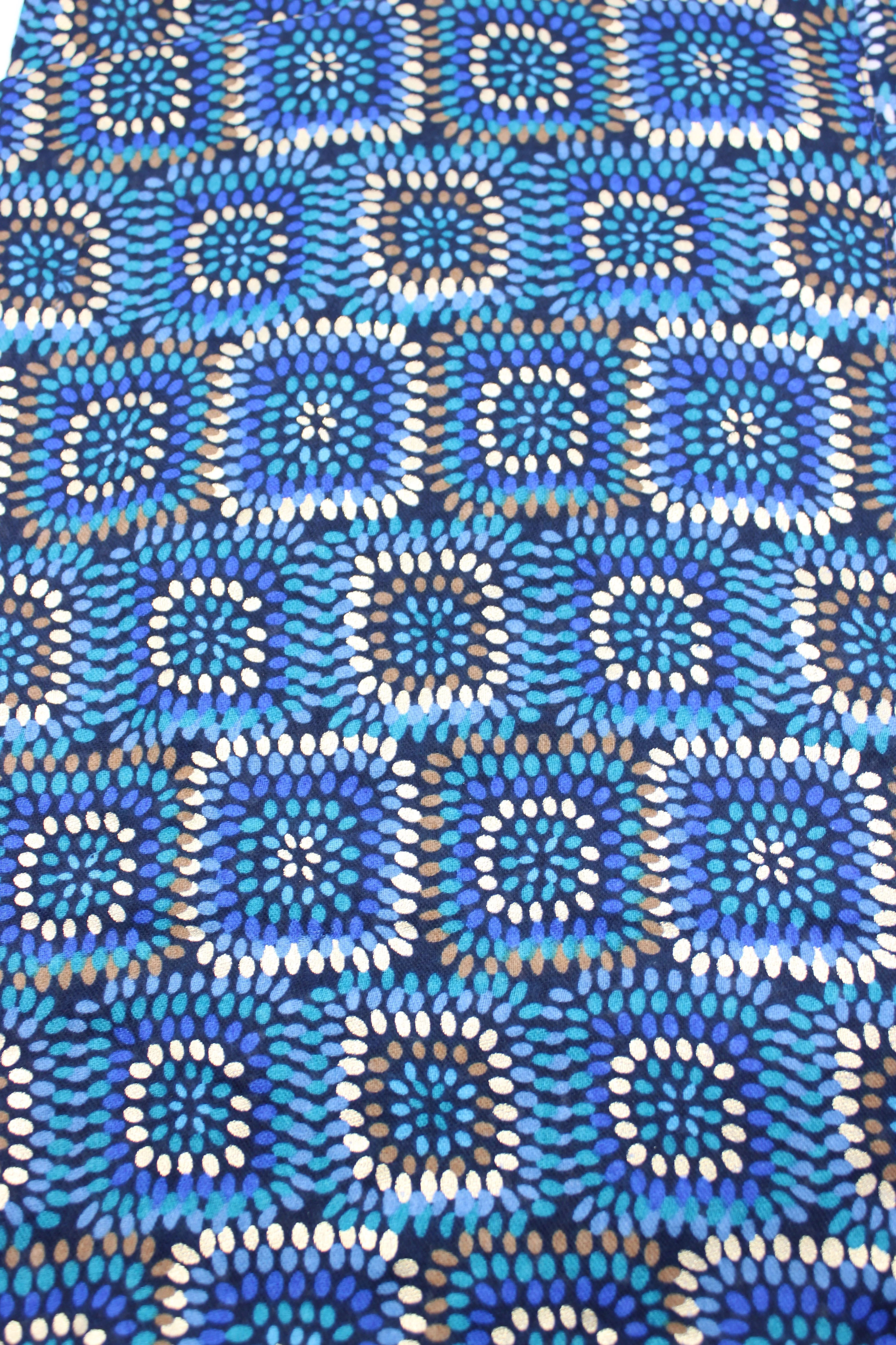 Metallic Detailing Scarf Wrap