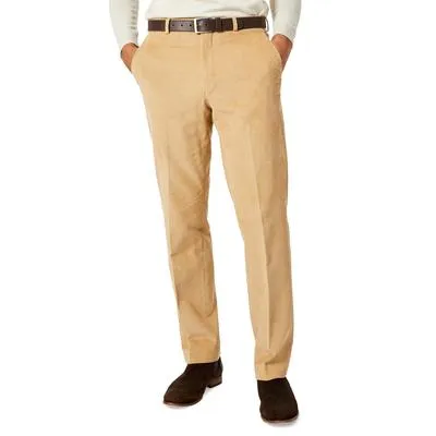 Michael Kors Mens Modern fit Casual Corduroy Pants 35 / 30 Beige Solid