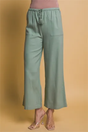 Next Date Chic Tassel Drawstring Linen Pants (Assorted)